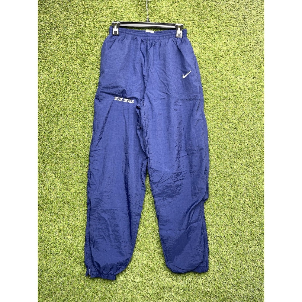 Nike Duke Blue Devils Sweatpants Mens Medium Trackpants Spellout Lined Sports